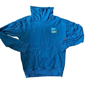 Souris Mini Boys Hoodie Retro Nature Patch Blue – Size 10 (140 cm)